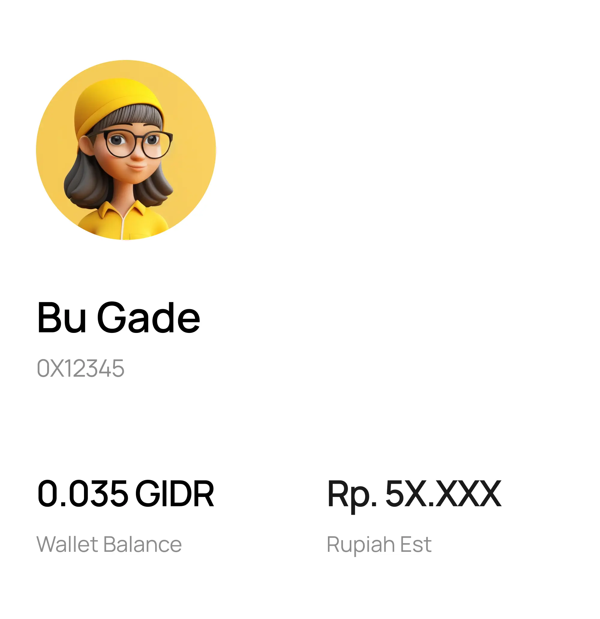 GIDR: Wallet