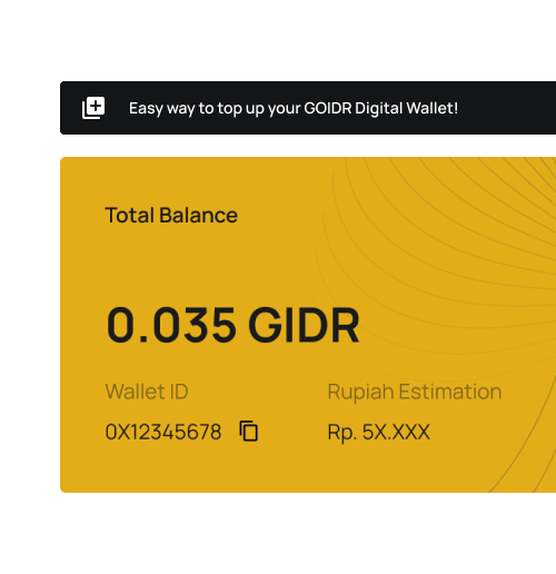 GOIDR: Wallet